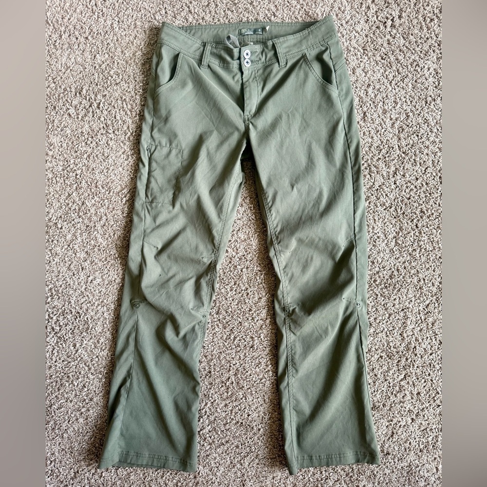 Women’s Size 8 Prana Sage Convertible Cargo Pants w/ Roll Up Snap Buttons